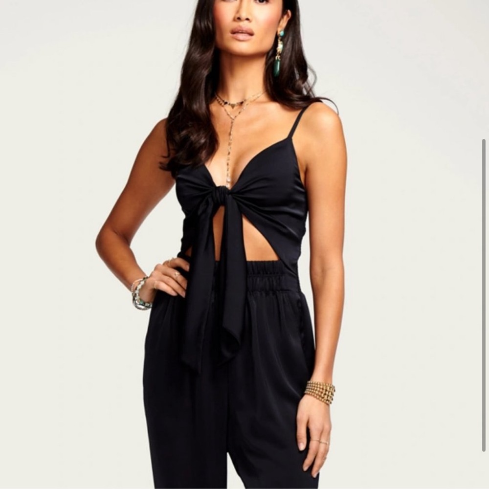 Ramy brook black tie jumpsuit